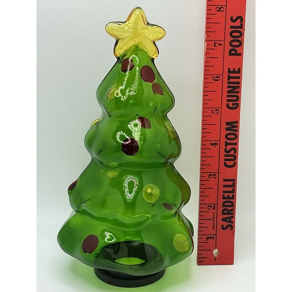Vintage Cherry Designs D'Lights Green Christmas Tree Molded Light Bulb Cover